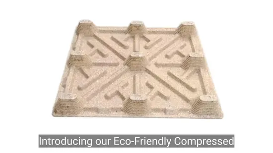 Versatile Compressed Wood Pallet for Forklift and Storage