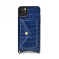 leather iphone case blue