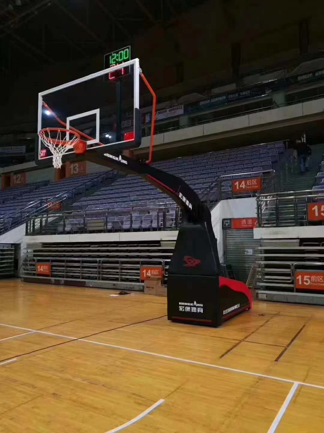 FIBA Approved Electric Portable Basketball Hoop Stand