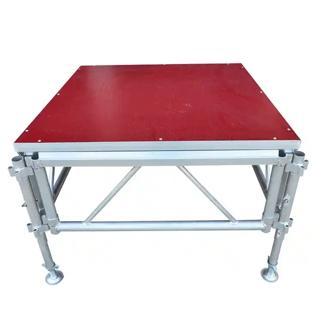 quick assembly demountable stage