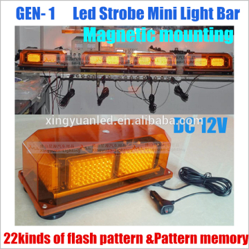 12V amber Led strobe light , police ambulance warning light, led mini light bar