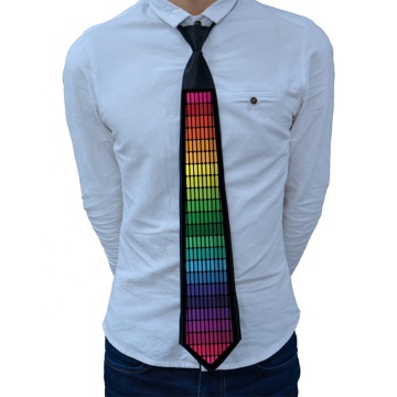 Cool Music-Activated Luminous Neckties for Party Fun