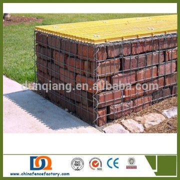 Square hole mesh babion stone basket