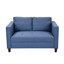 الإيطالية نمط OEM 2 مقاعد الأزرق معنقدة النسيج منجد أريكة مجموعة الأريكة الأريكة الحديثة