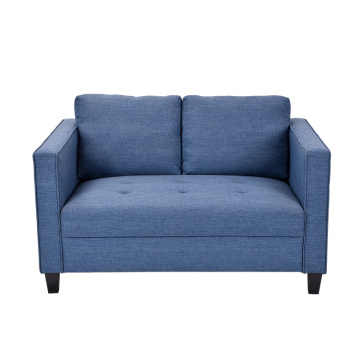 Gaya Italia OEM 2 Seater Biru Tumbuh Kain Berlapis Sofa Set Furniture Modern Sofa