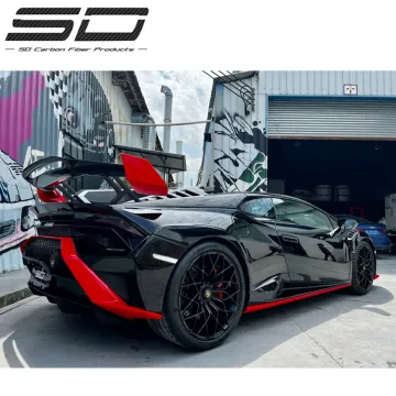 STO Style Hot Pressed Dry Carbon Fiber Body Kit for Lamborghini Huracan LP580/LP610