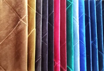 Quilted Holland Velvet for Sofa Fabric Furniture Upholstery
