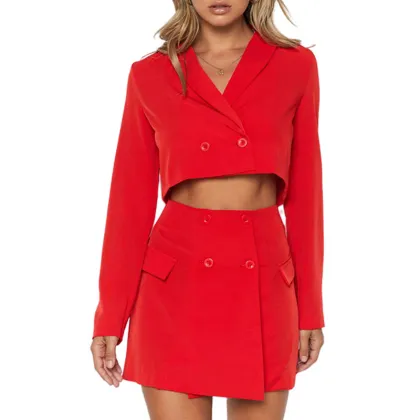 2021 new temperament suit skirt two-piece skirt