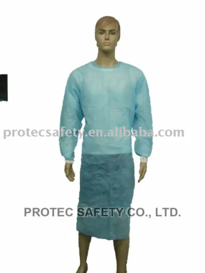 PP non woven surgical gown with hook & loop closures, disposable surgical gown, waterproof surgical gowns