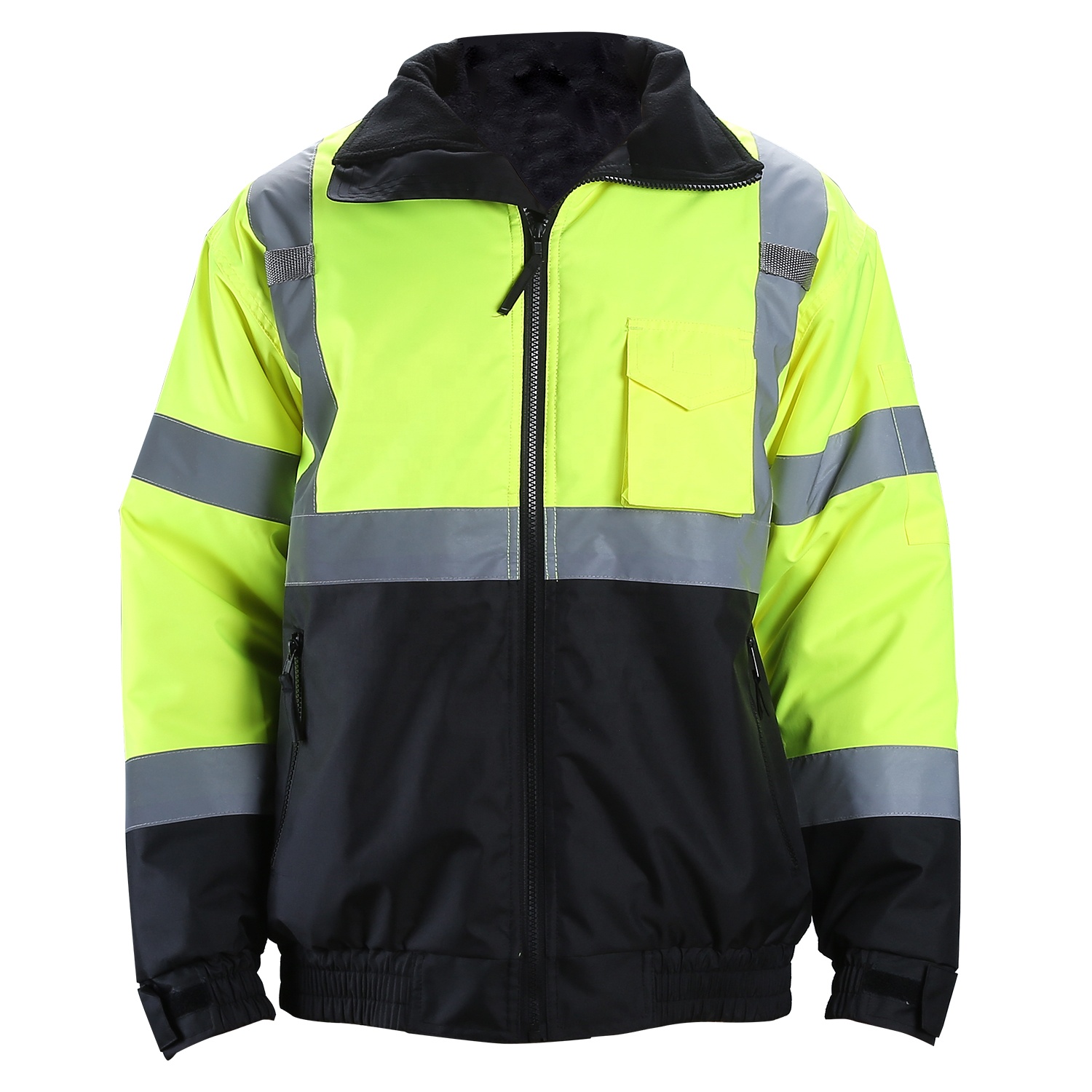 Clase 3 Seguridad Reflectante Hi Vis Capas de sudadera