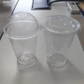 12oz Clear PLA Plastic Cold Cup Dome/Flat Lid