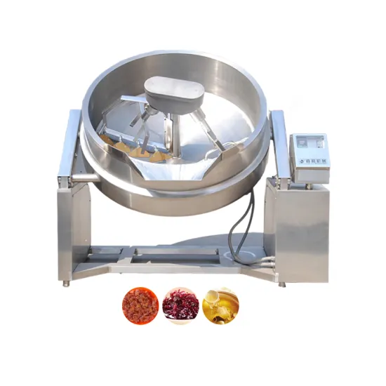 Gas Fired Tilt Jacketed Mix Kettle 300L Emulsify Pot for Tomato Paste Cooking