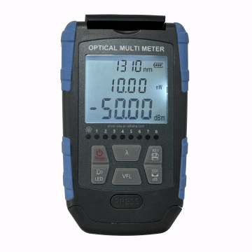 4-in-1 Optical Multimeter: -50~+26dBm Power Meter, VFL, RJ45 Cable Tester, and LED Flashlight
