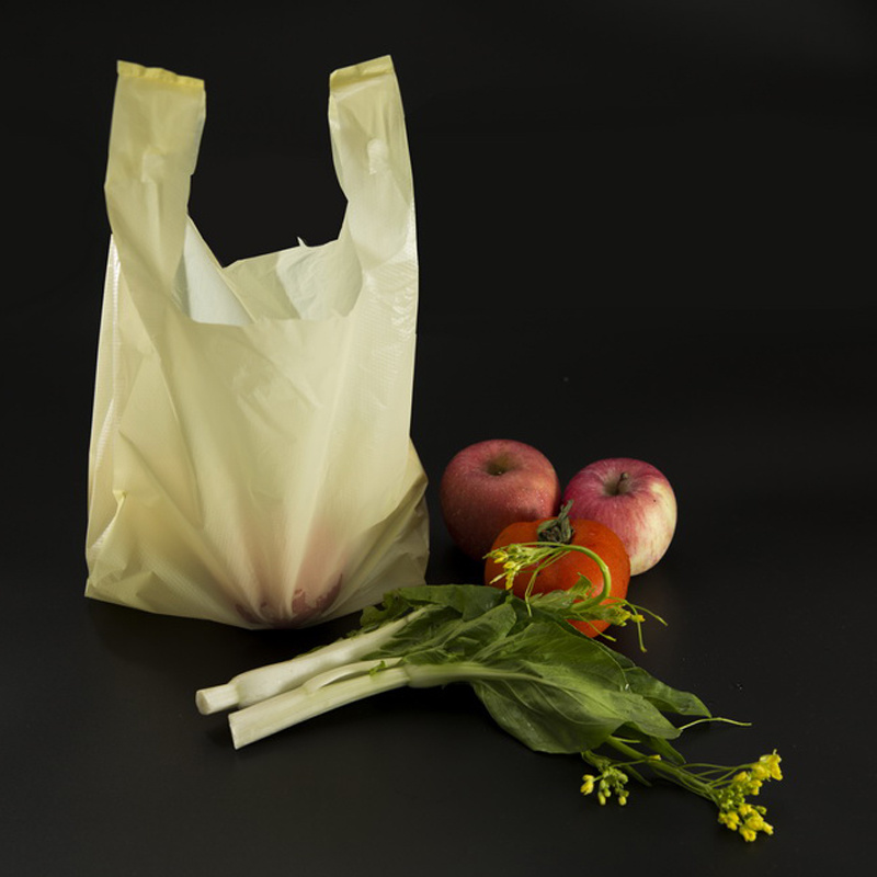 High Quality Wholesale Custom Printed Plastic T-Shirt Food Packing Bags for Grocery