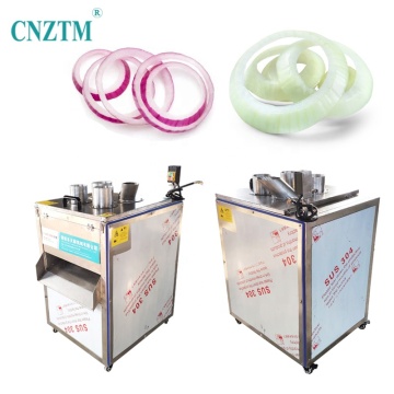 Automatic Onion Slicer Machine - 200-600kg/Hr Red/White Agriculture Onion Cutting Machinery