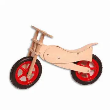 Baby Bike, Made of Solid Wood, Rubber Tire and Bird Swing Seat