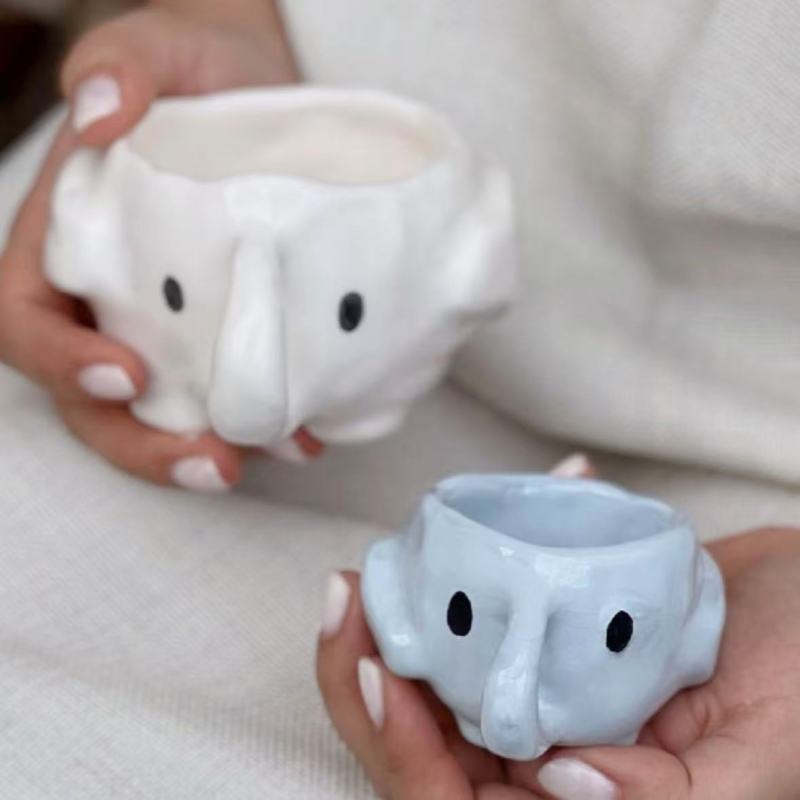 Creative Elephant-Shaped Mug for Unique Coffee Experience