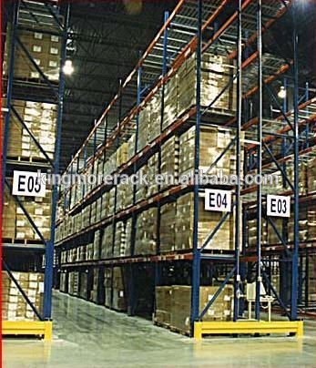Pallet racks for warehouse storage