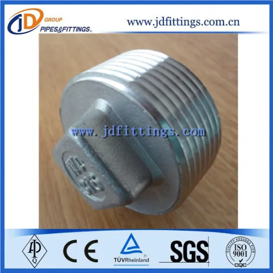 304/316 Stainless Steel Pipe Square Plug