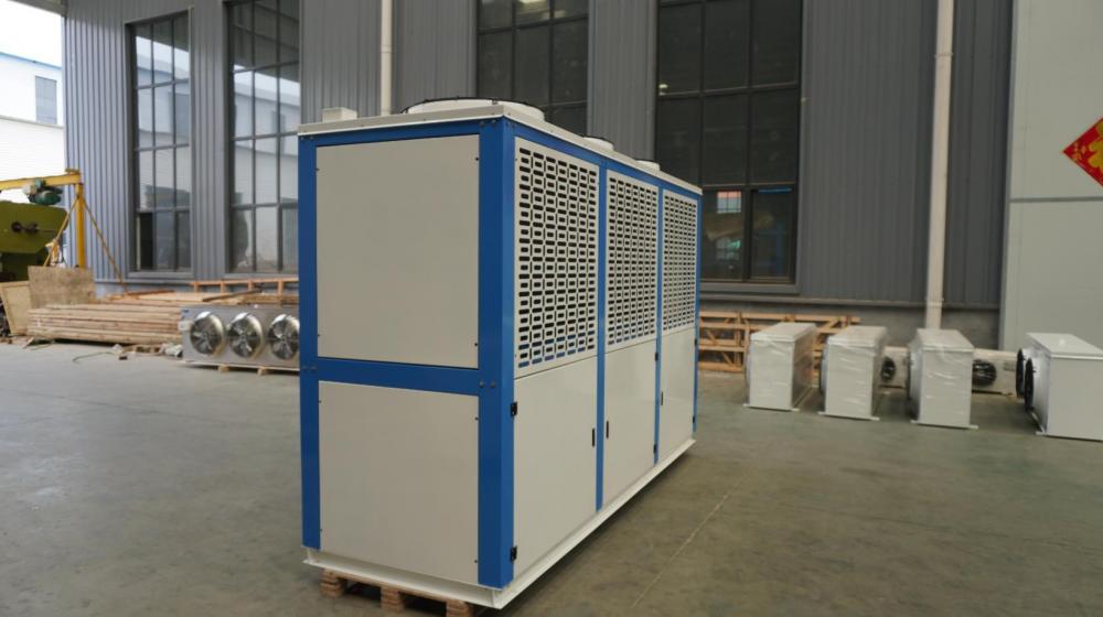 105kW Air Cooled Condensor Heat Exchanger Tiga Penggemar