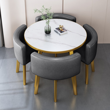 Casual Style Solid Wood PU Leather Multi-Purpose Office Furniture Table