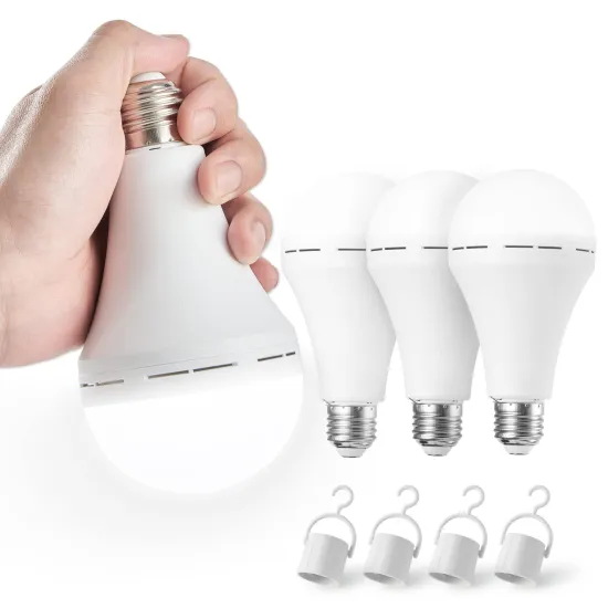 Hot Sale E26/E27 Emergency Bulb: 12W/15W Dual Use, 1200mAh Rechargeable Energy-Saving LED Light