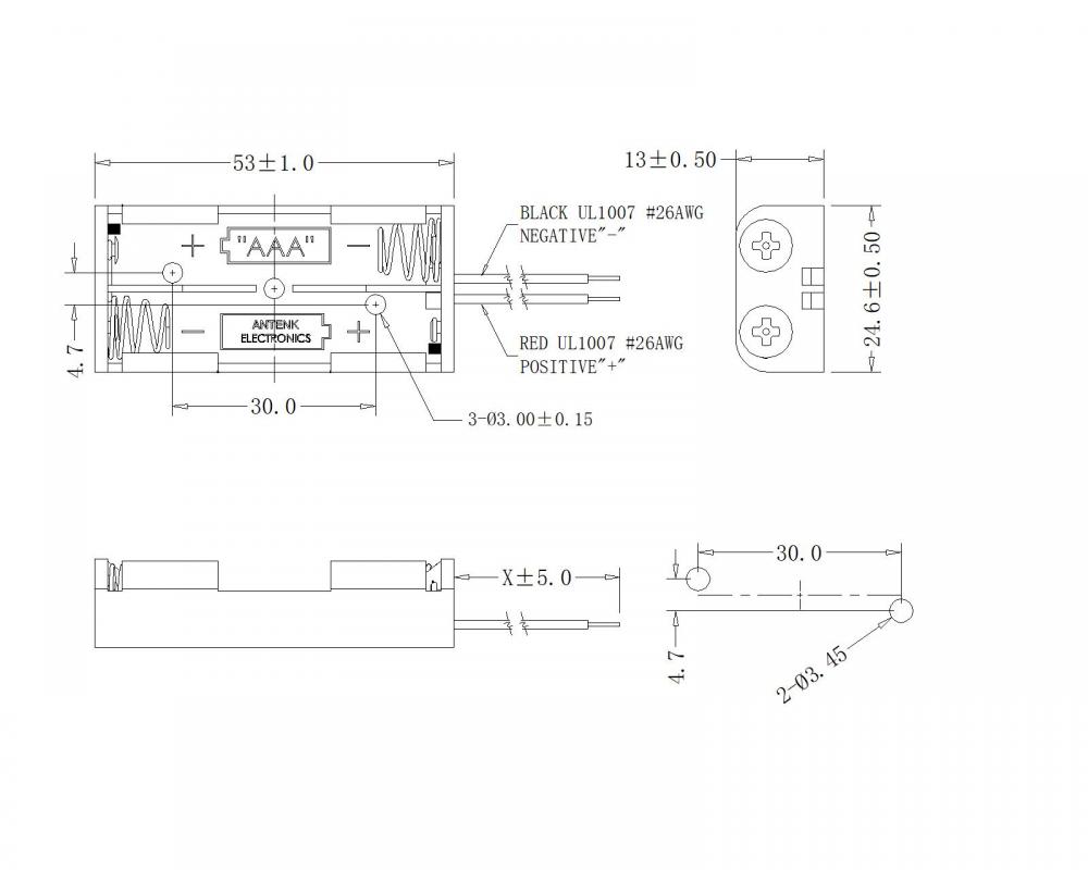 Bba 7 2 B 150 Dual Aaa Battery Holders With Wire Jpg