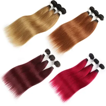 Brazilian Body Wave Bundles With Closure T1B/27 30 Ombre Blonde Brown Human Hair Weave Bundles With Closure remy hair extension