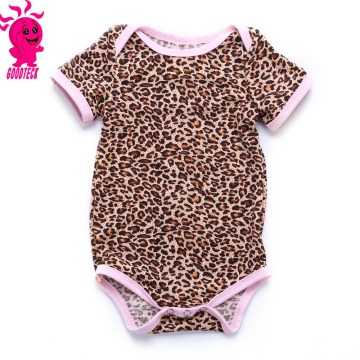 Wholesale new coming leopard cute kids romper