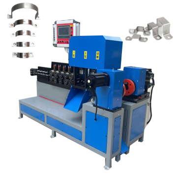 Automatische CNC -Schlauchklemmeherstellung Maschinen: Hoop Metal Stahlbandklemme Forming Maschinerie