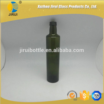 500ml Cheap Round Shape Glass Olive Oil Bottle/Green Color