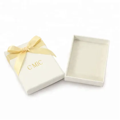 White Bracelet Jewellery Gift Box With Ribbon
