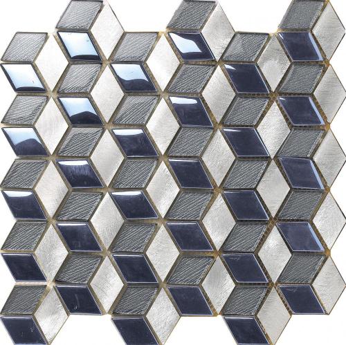 Мода синий кристалл стеклянная мозаика плитка