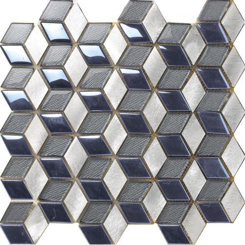 Aluminium brun verre Mix Split Join tuile de mosaïque