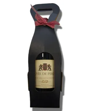 Black Dyed Paper Wine Boxes