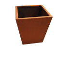 Round Corten Steel Flower Pot