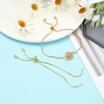 20pcs Real 18K Gold Plated Brass Chain Bracelet Making Supplies by Pandahall