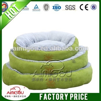 Cheap Green luxury dog bed with three sizes