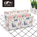 Custom sheep pattern cute PU pencil case