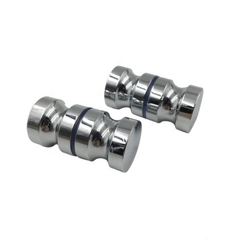 Chrome Finish Aluminum Alloy Shower Glass Door Knob and Pull Handles