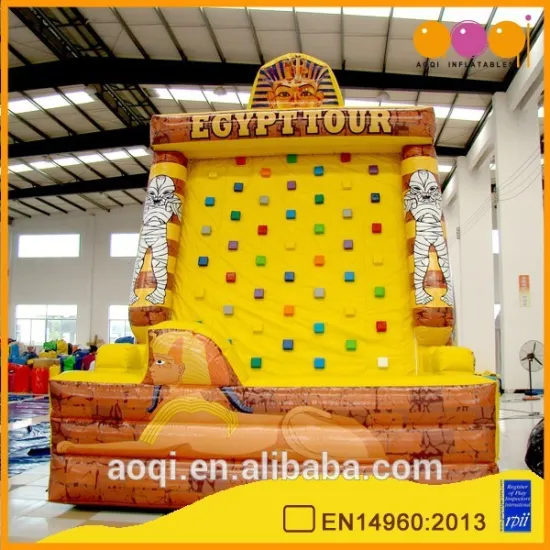 2015 fashional high quality CE certificate inflatable outdoor game for adults rock climbing for fun