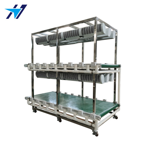 Aging cooling belt conveyor