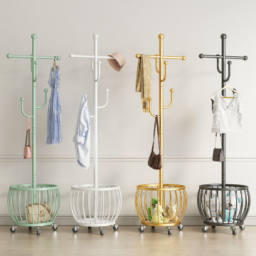 Cactus Themed Multifunctional Floor Coat and Hat Rack