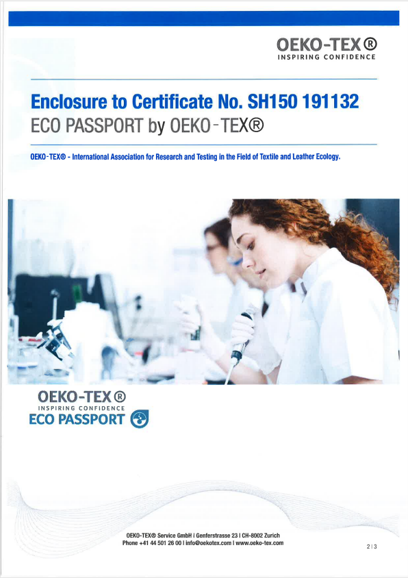 Eco Passport by Oeko-Tex® Certification Latest news