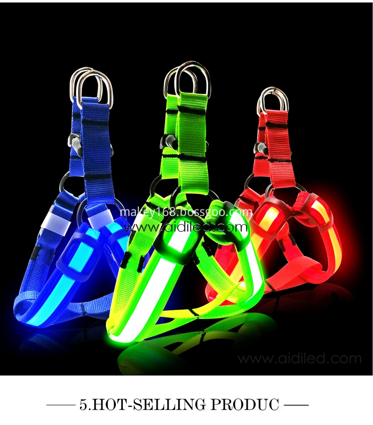 Led Flashing Safety Dog Harness Led Flashing Safety Dog Harness