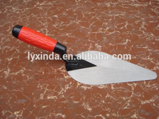 bricklaying trowel with plastic handle, common polished blade