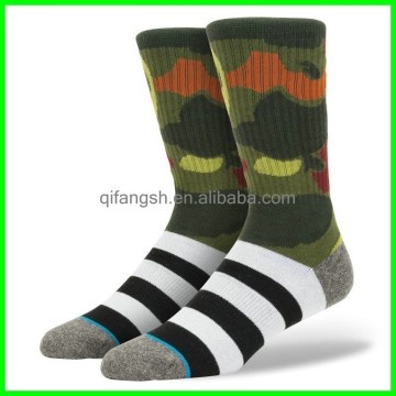 Mens camouflage crew socks