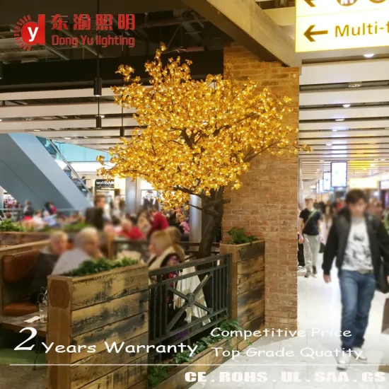 high simulation outdoor led lighted trees/MAPLE trees for street decorations