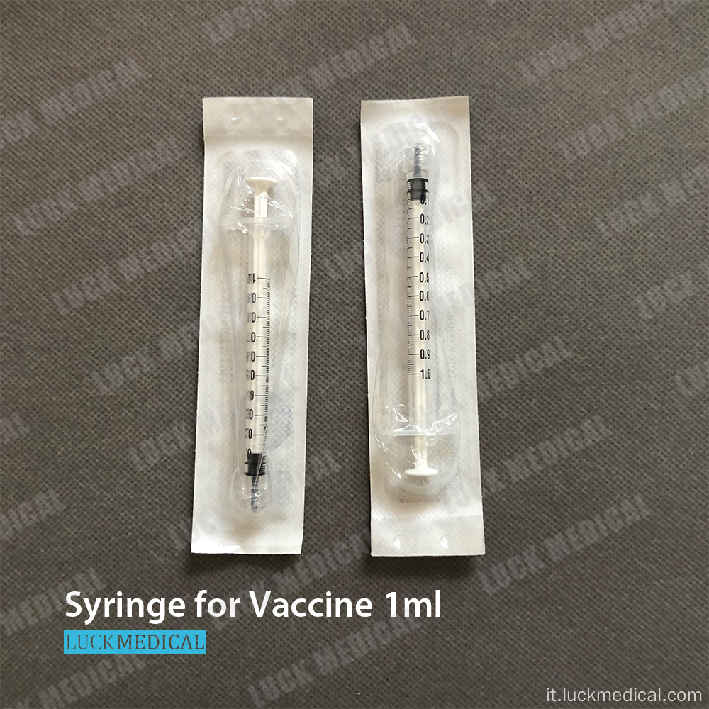 Siringa del vaccino contro il vaccino 1 ml