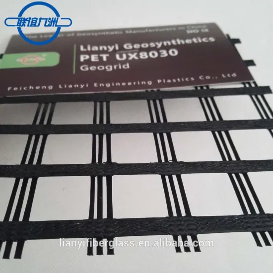 Soil Reinforcement Polyester Uniaxial Geogrid 80/30kn